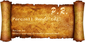Perczell Renátó névjegykártya